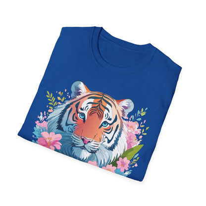 Unisex Tiger Shirt Gildan Softstyle 64000 Cotton Tee Everyday Comfort