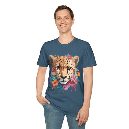 Cheetah Print Unisex Softstyle Tee Gildan 64000 Cotton Short Sleeve Shirt