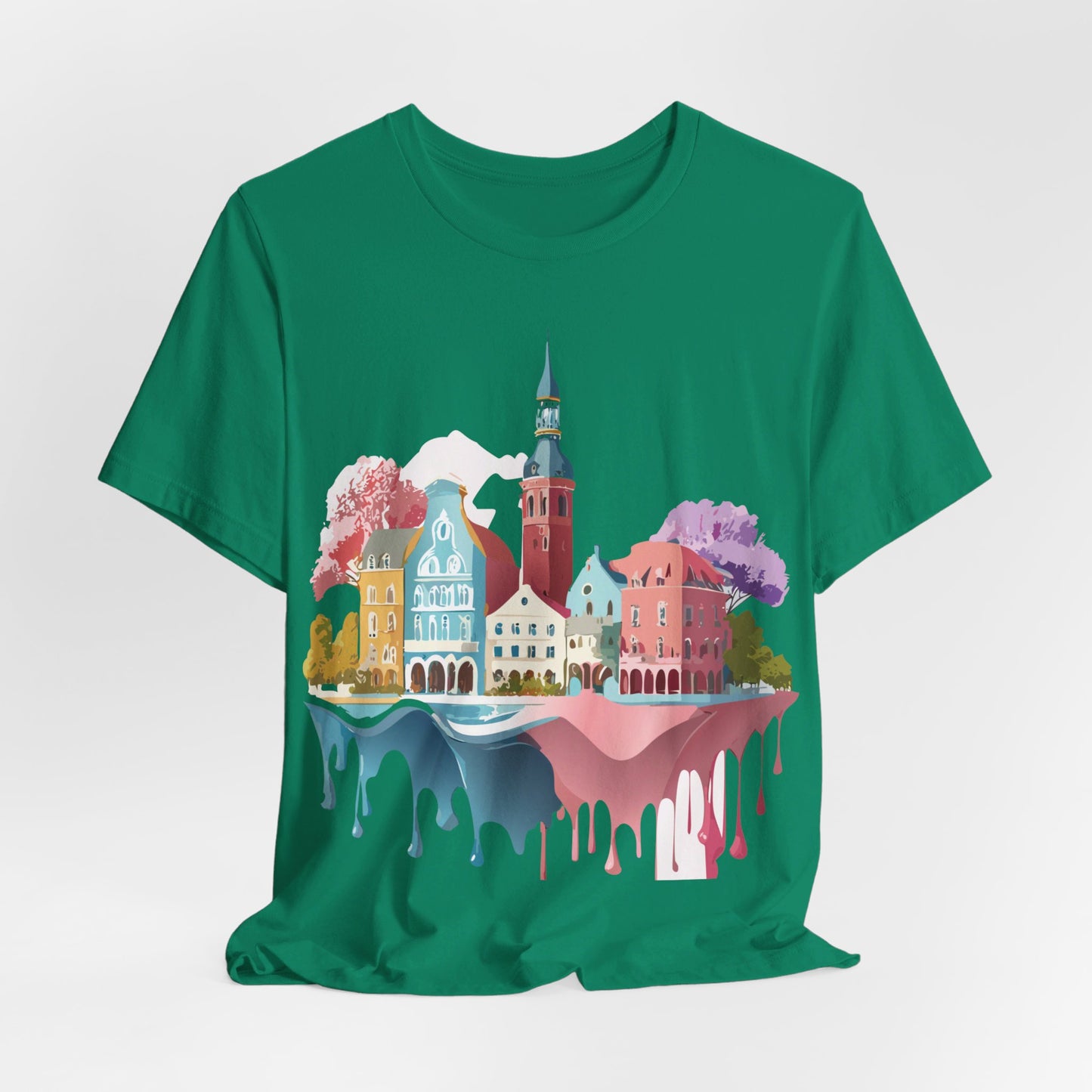 T-shirt en coton naturel - Collection Beautiful Places - Warnemünde et Rostock - Allemagne