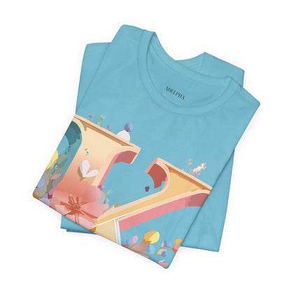 Natural Cotton Tee Shirt - Letters Collection - K Printify