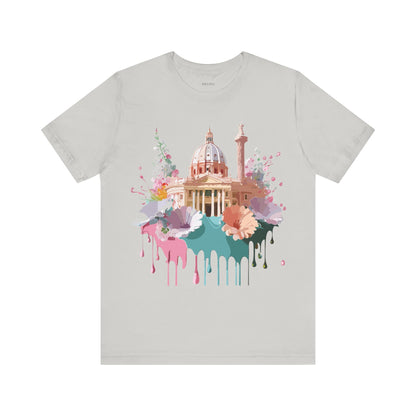 Natural Cotton Tee Shirt - Beautiful Places Collection - Rome Printify