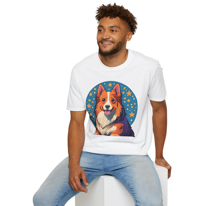 Unisex Dog Shirt Animal Print Tee Gildan Softstyle 64000 Tee