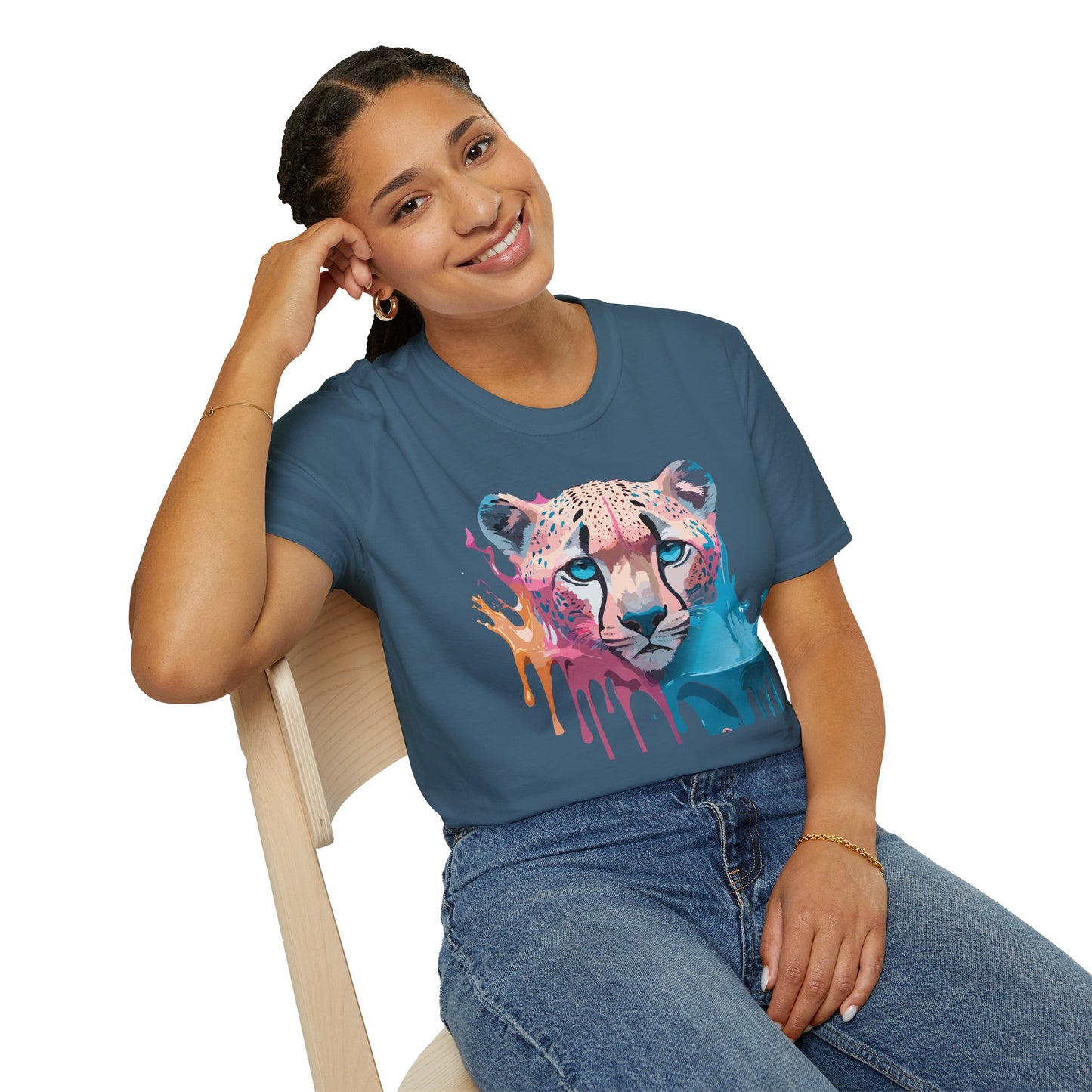 Cheetah Shirt, Shirt with Cheetah, Cheetah Tee, Shirt with Animals