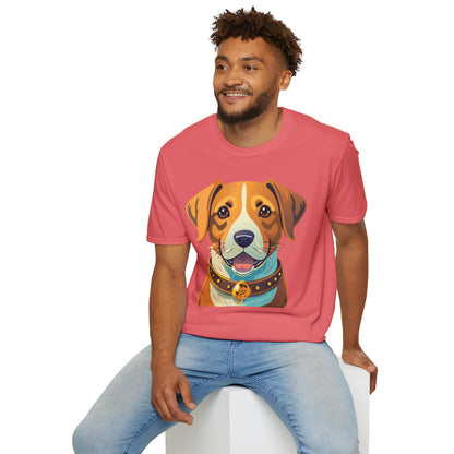 Dog Shirt Unisex Animal Tee Gildan Softstyle 64000 Cotton Tee
