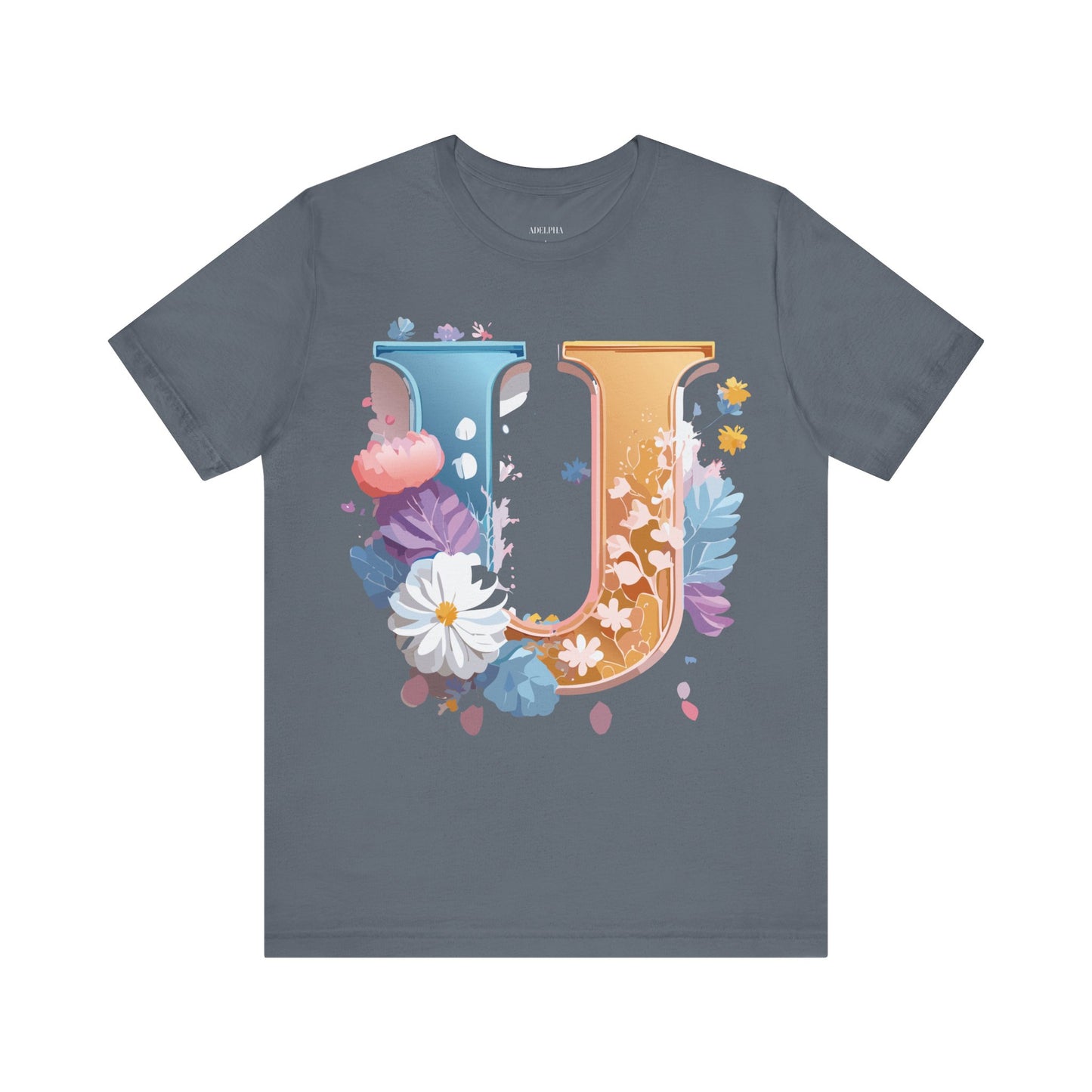 T-shirt en coton naturel - Collection Lettres - U