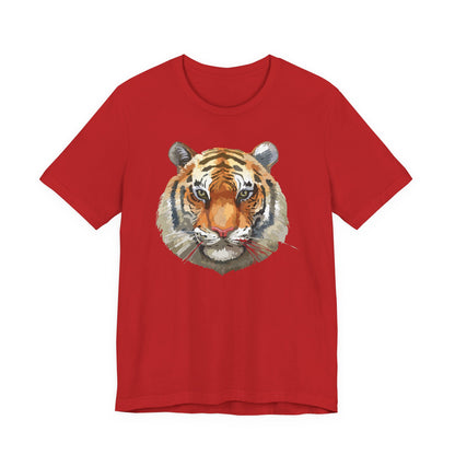 Wild Tiger Face Graphic T-Shirt Unisex Cotton Animal Design Wildlife Tee 1