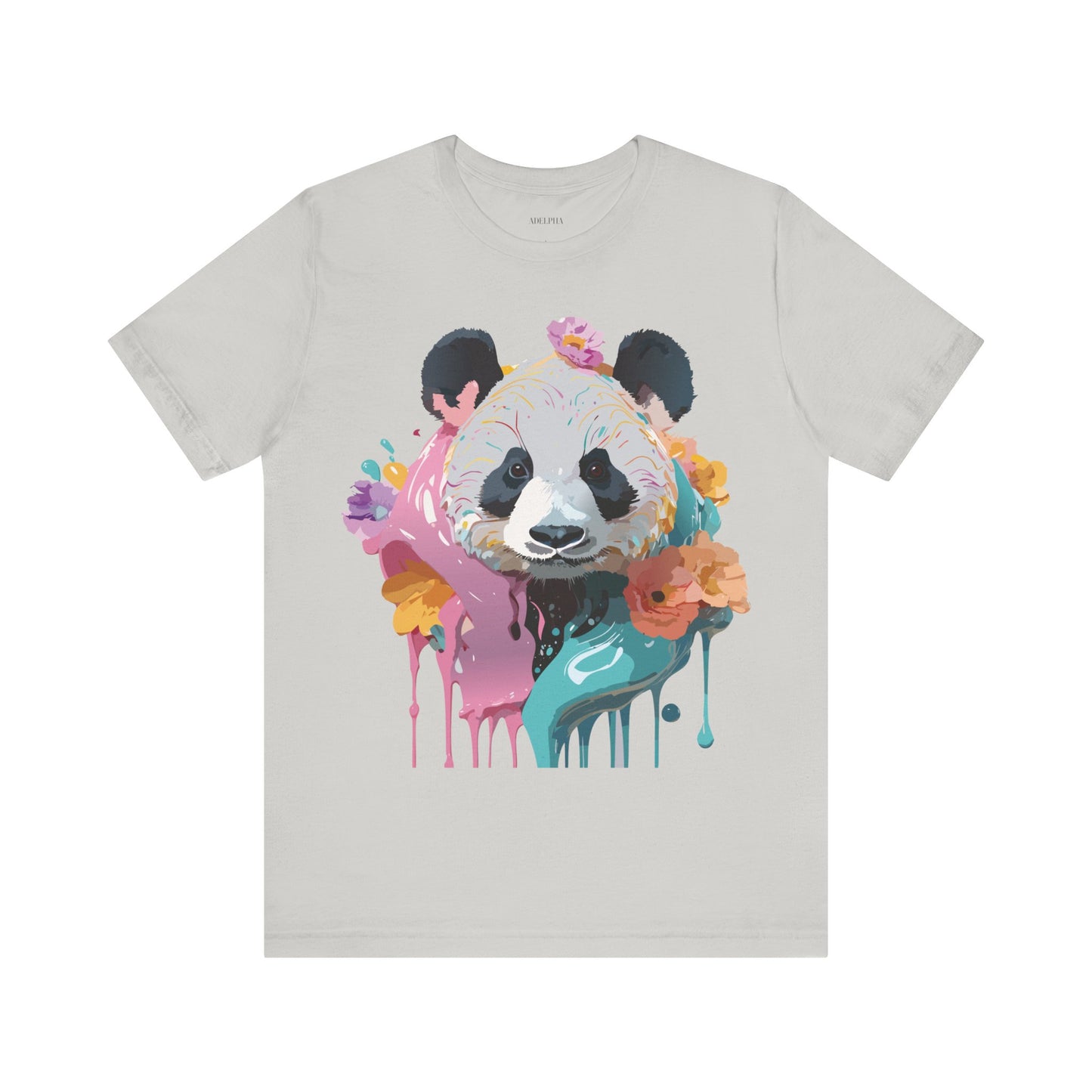 T-Shirt aus natürlicher Baumwolle mit Panda