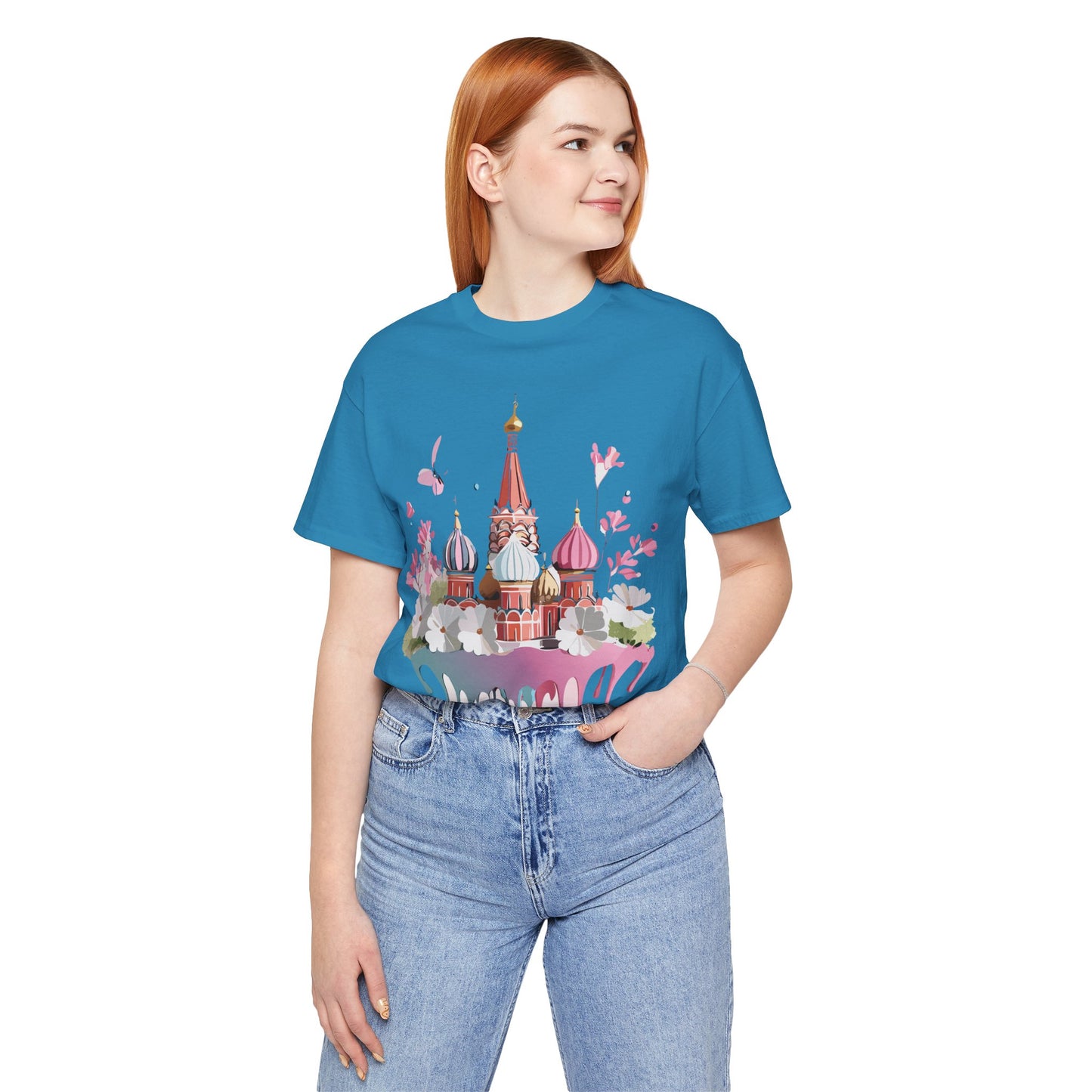 Natural Cotton Tee Shirt - Beautiful Places Collection - Moscow