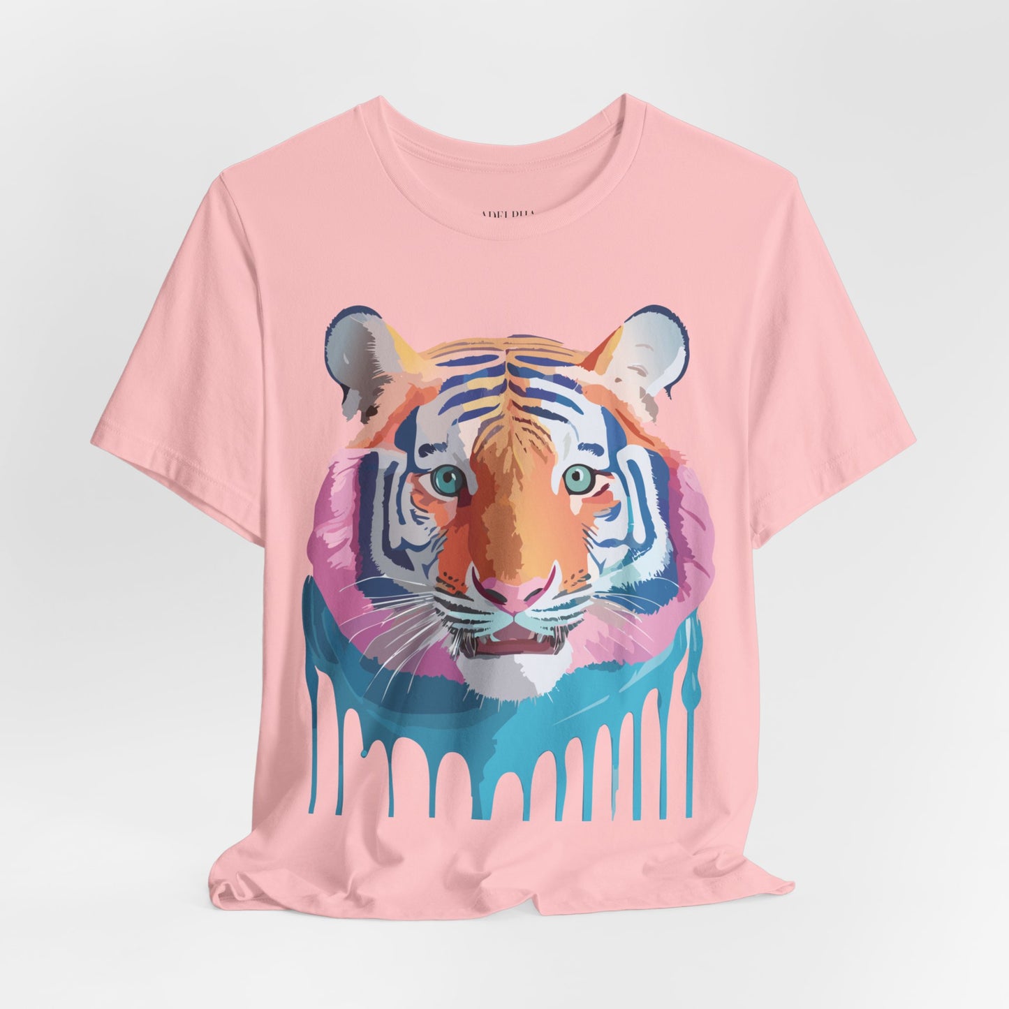 Natural Cotton Tee Shirt with Tiger