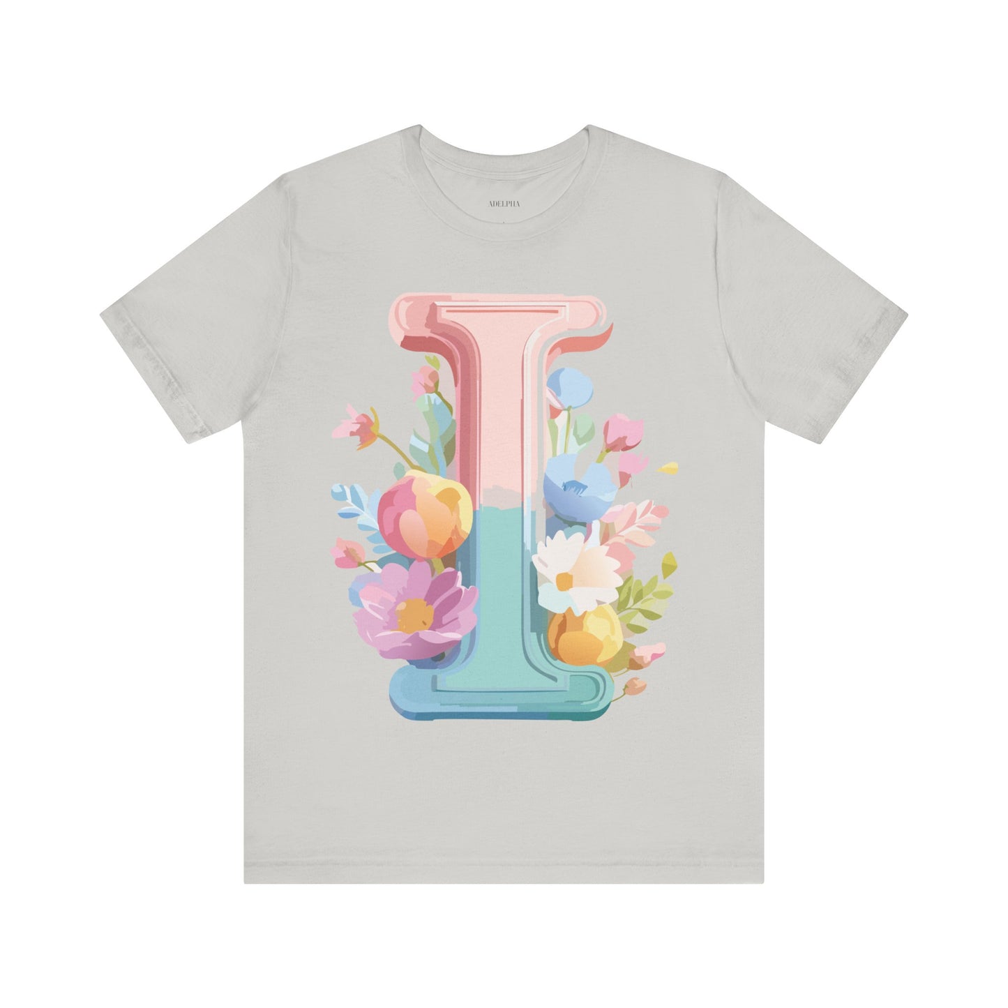 Natural Cotton Tee Shirt - Letters Collection - I