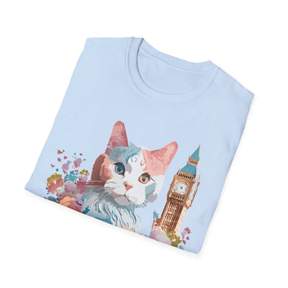 Cat Shirt Unisex Tee Softstyle 64000 Gildan Ring Spun Cotton