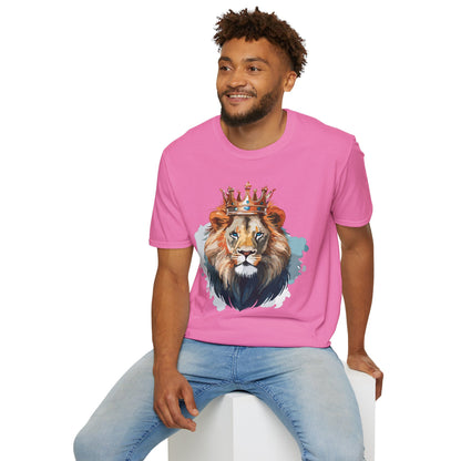 Lion Shirt Unisex Animal Tee Gildan Softstyle 64000 100 Percent Ring Spun Cotton