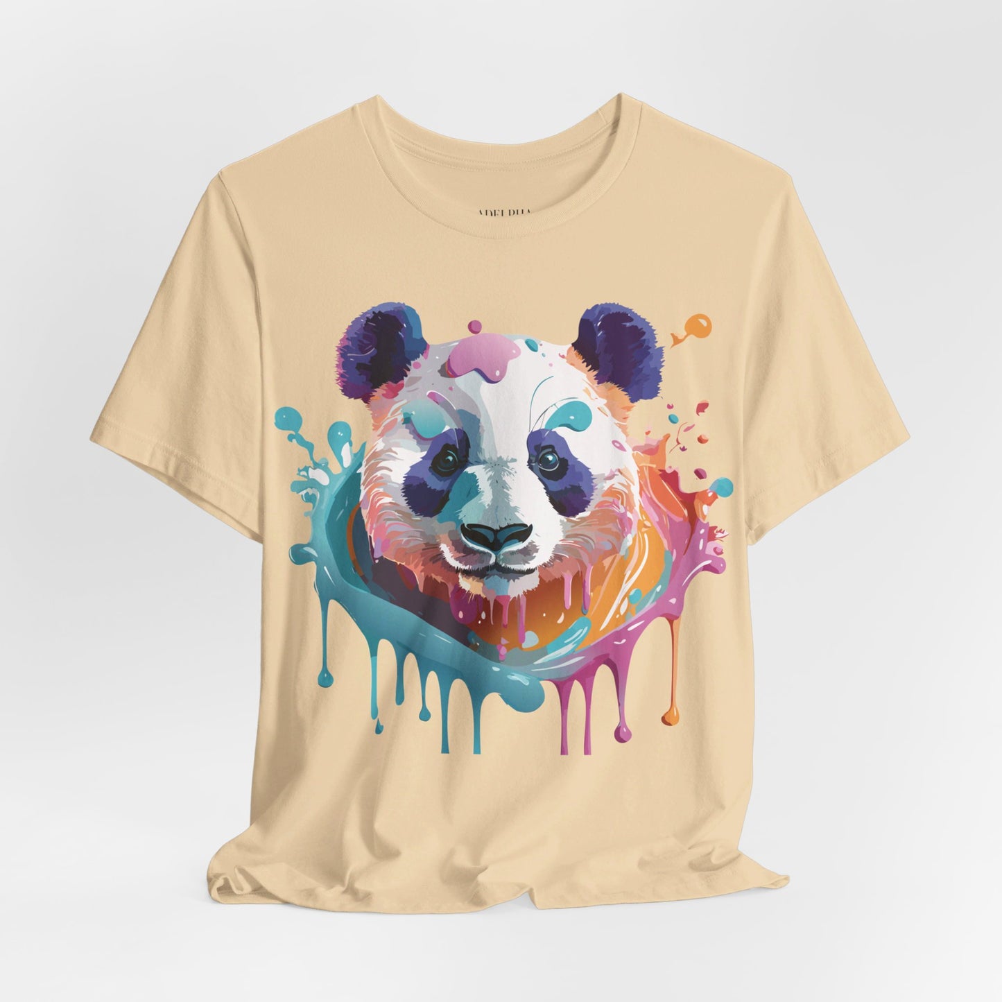 T-Shirt aus natürlicher Baumwolle mit Panda