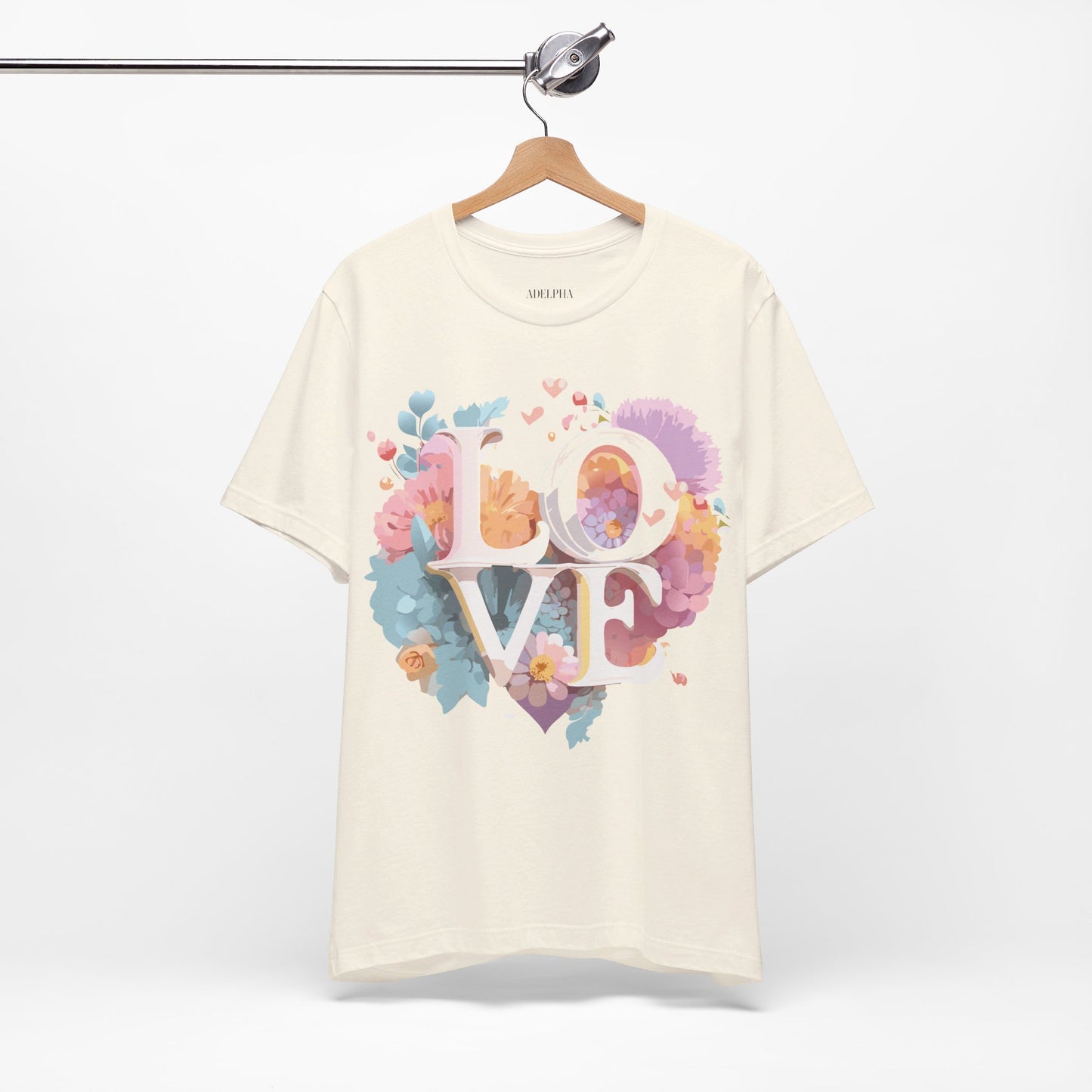 T-Shirt aus natürlicher Baumwolle – Love Story-Kollektion