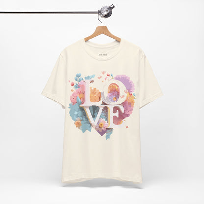 Natural Cotton Tee Shirt - Love story Collection Printify
