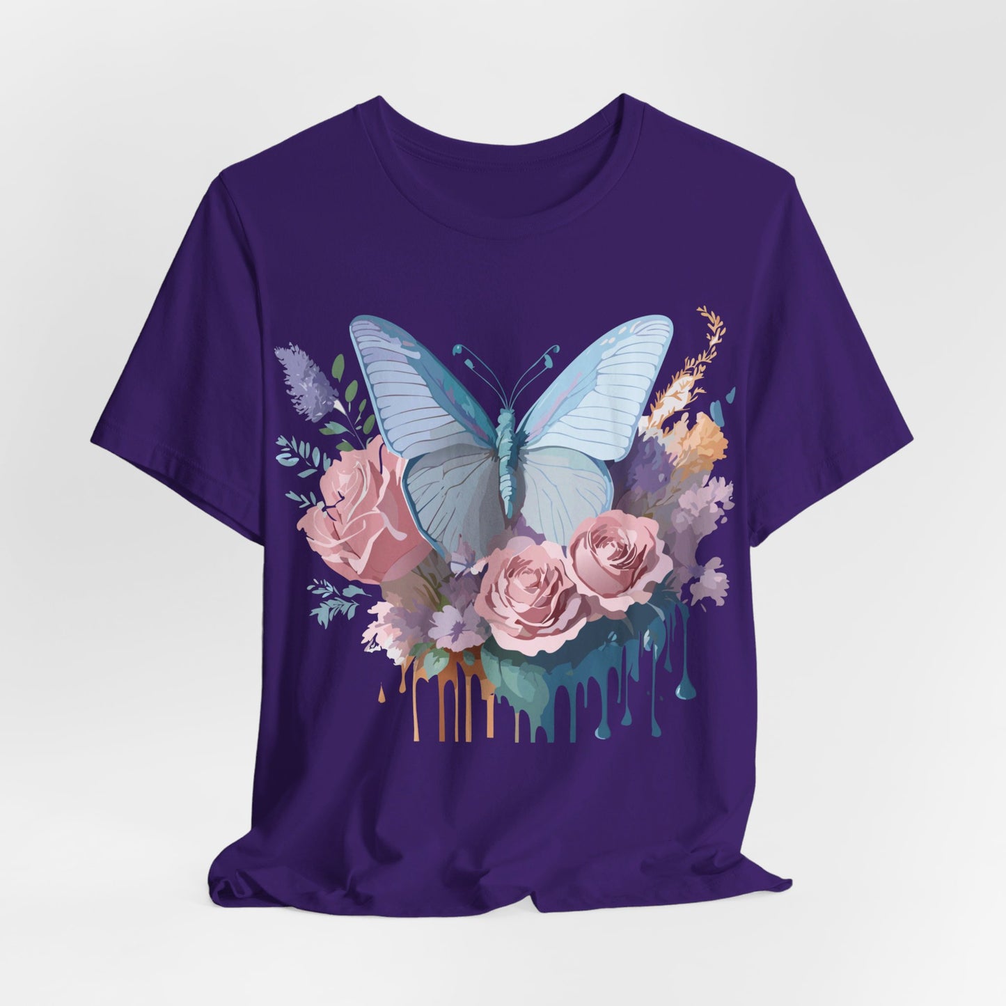 T-shirt en coton naturel avec papillon