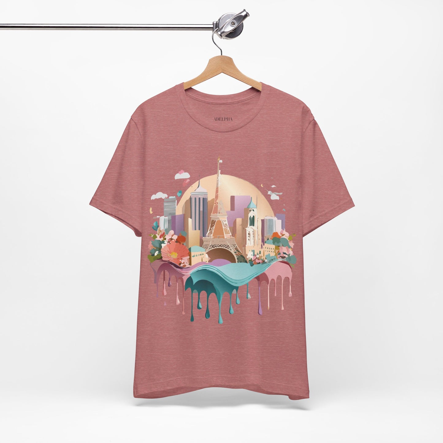 Natural Cotton Tee Shirt - Beautiful Places Collection - Paris