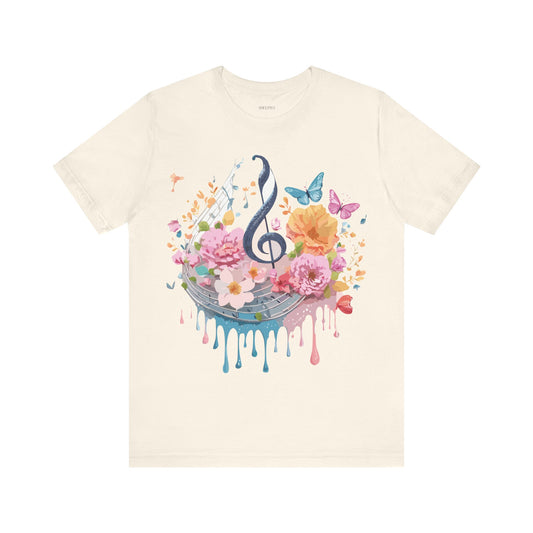 Natural Cotton Tee Shirt - Music collection