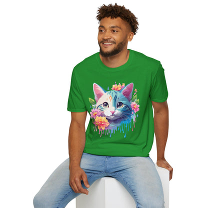 Cat Shirt Unisex Cat Lover Tee Premium Gildan Softstyle 64000 Lightweight