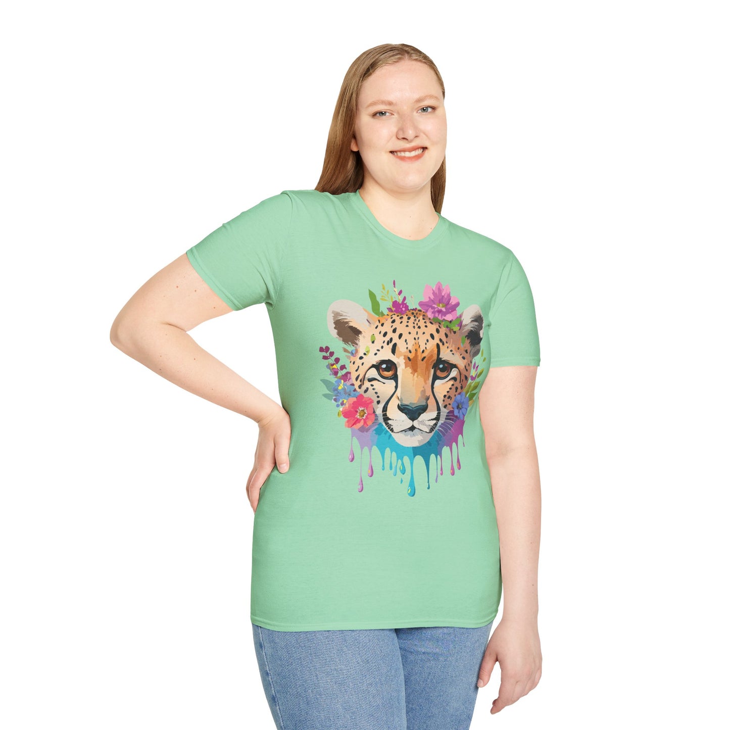 Cheetah Shirt, Shirt with Cheetah, Cheetah Tee, Shirt with Animals