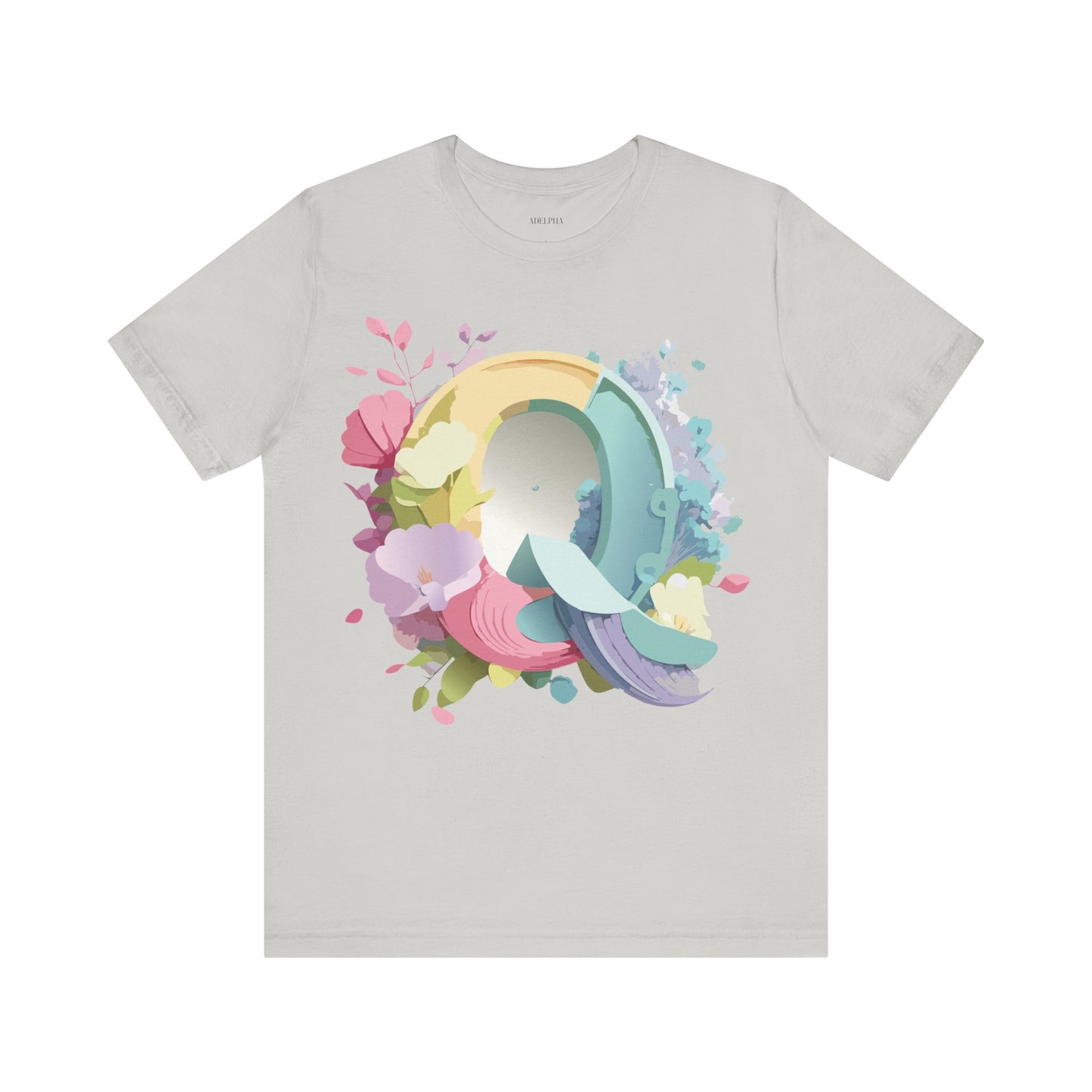 T-shirt en coton naturel - Collection Lettres - Q