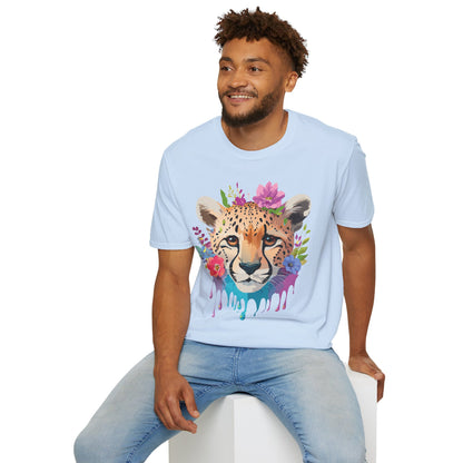 Cheetah Print Unisex Softstyle T Shirt Gildan 64000 Tee For Everyday Comfort