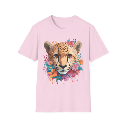 Cheetah Print Unisex Softstyle Tee Gildan 64000 Cotton Short Sleeve Shirt