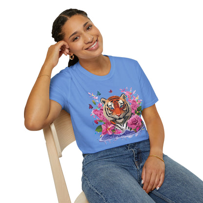 Tiger Shirt Unisex Gildan Softstyle Cotton Tee 100 Percent Ring Spun Comfort