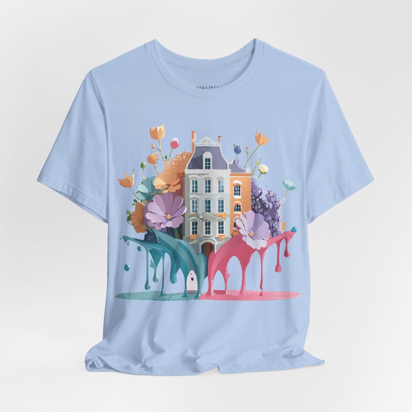 Natural Cotton Tee Shirt - Beautiful Places Collection - Amsterdam