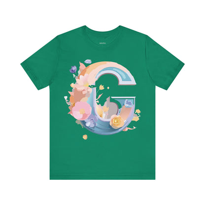 Natural Cotton Tee Shirt - Letters Collection - G Printify