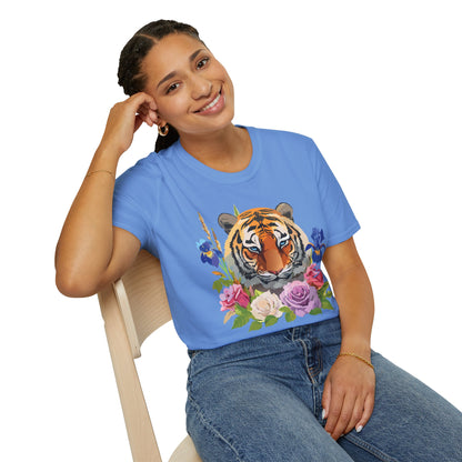 Unisex Tiger Shirt Softstyle Graphic Tee 100 Percent Cotton Apparel