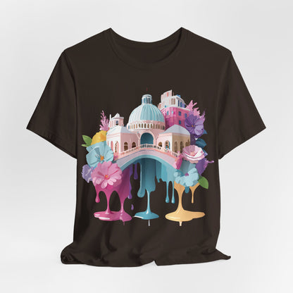 Natural Cotton Tee Shirt - Beautiful Places Collection - Venice Printify