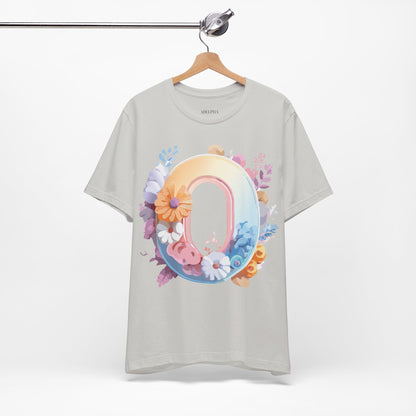 Natural Cotton Tee Shirt - Letters Collection - O Printify