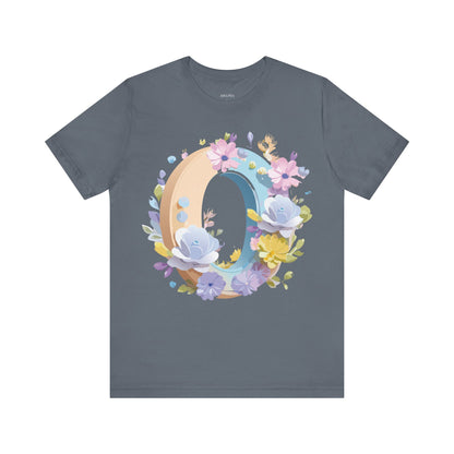 Natural Cotton Tee Shirt - Letters Collection - O Printify