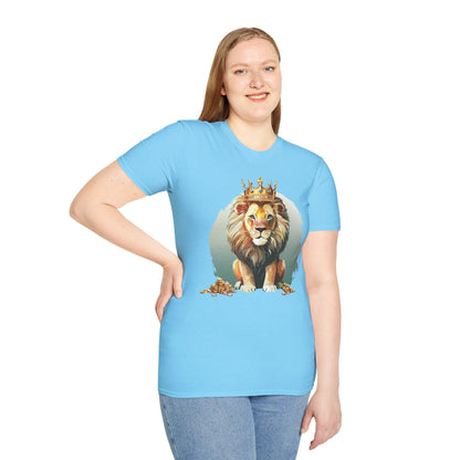Unisex Lion Shirt Animal Tee Softstyle Gildan 64000 100 Percent Cotton Tee