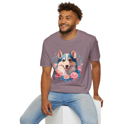 Dog Shirt Unisex Animal Tee Softstyle Cotton Lightweight Breathable