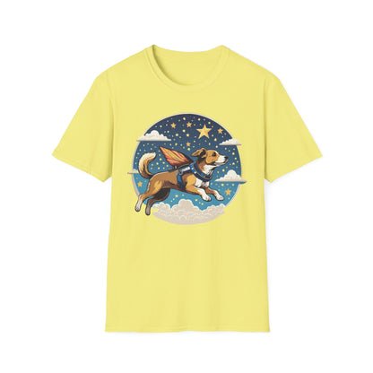 Dog Shirt Unisex Animal Print Tee Hundred Percent Cotton Softstyle Gildan 64000
