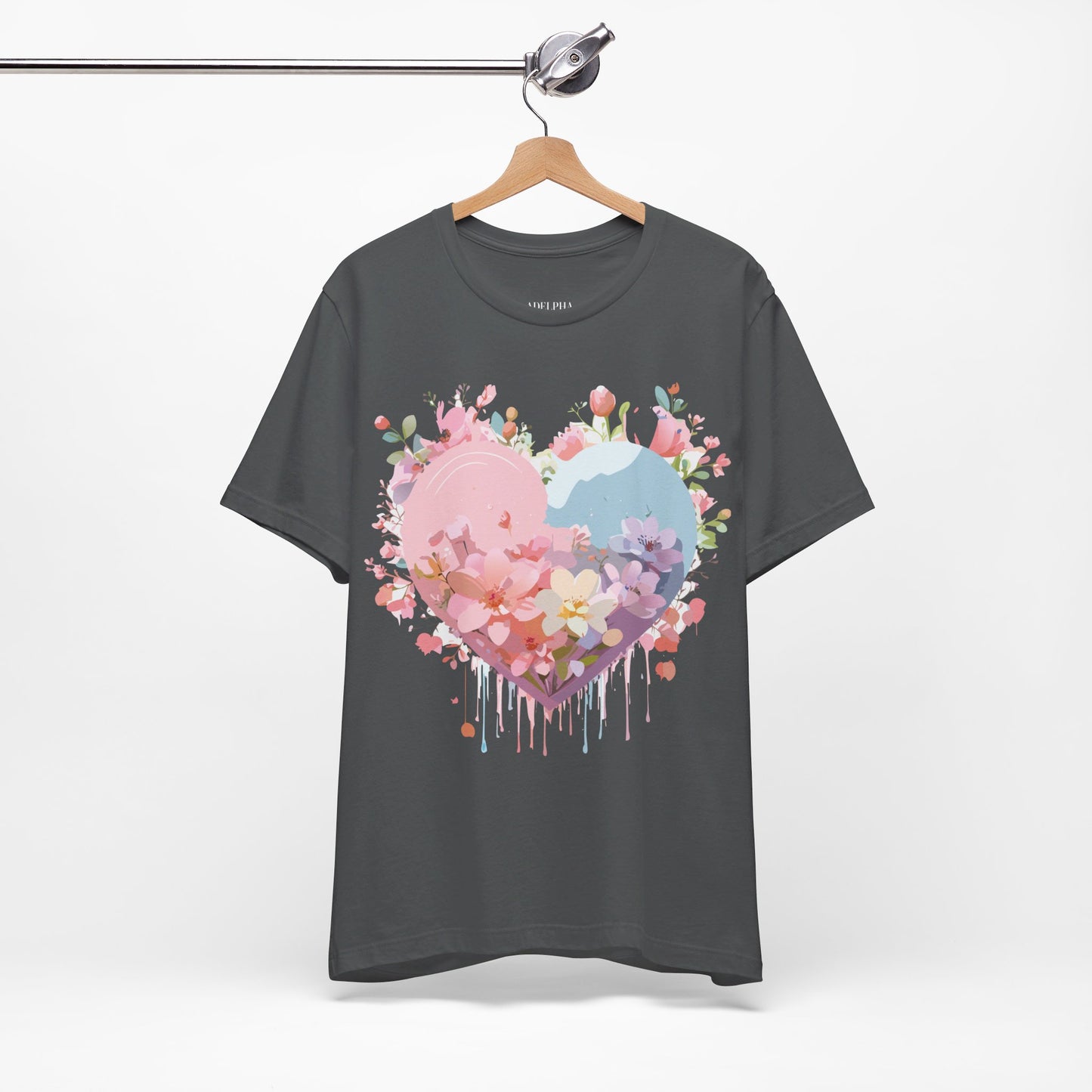 T-Shirt aus natürlicher Baumwolle – Love Story Collection