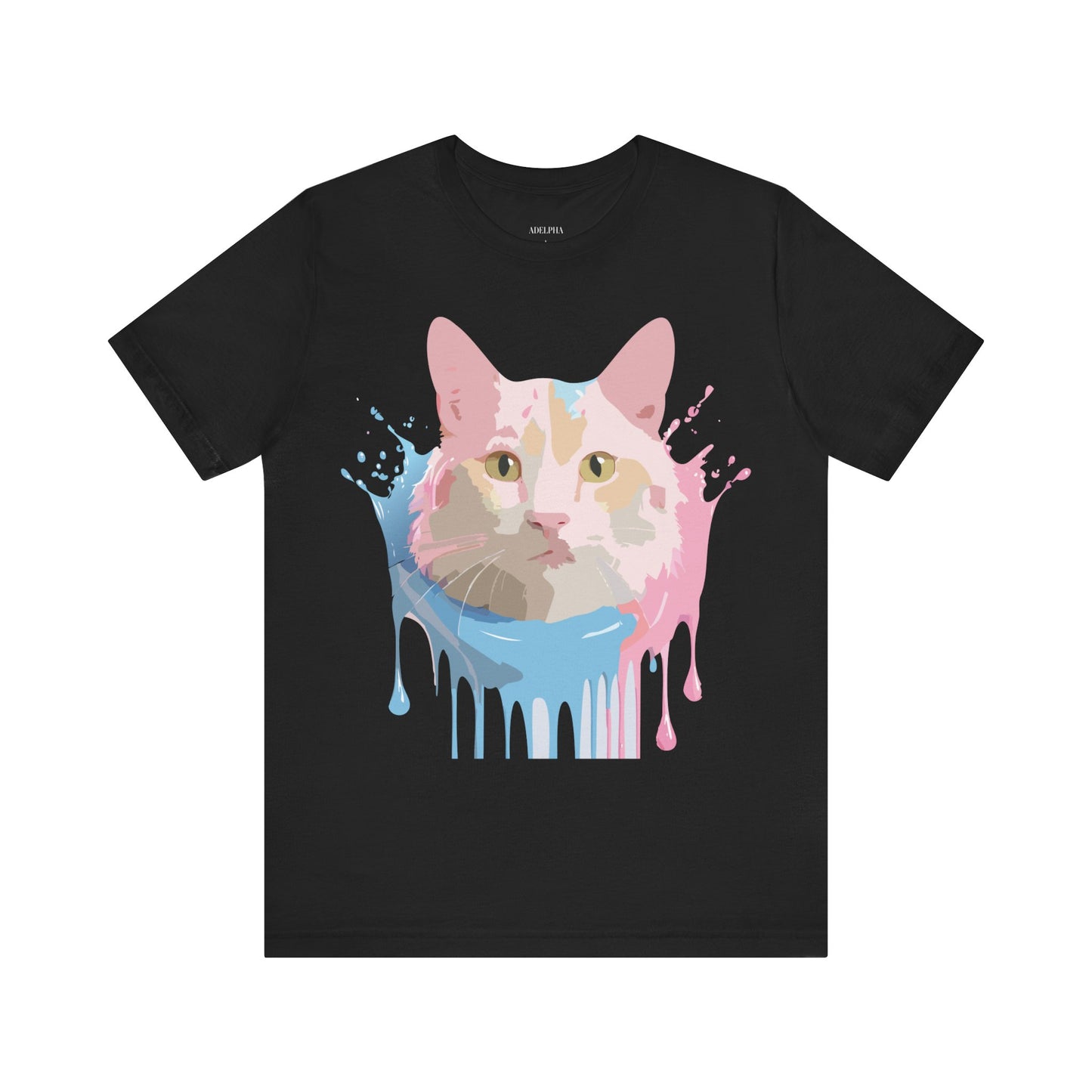 T-Shirt aus natürlicher Baumwolle mit Katze