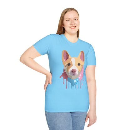 Dog Shirt Unisex Animal Print Tee Cotton T Shirt For Pet Lovers