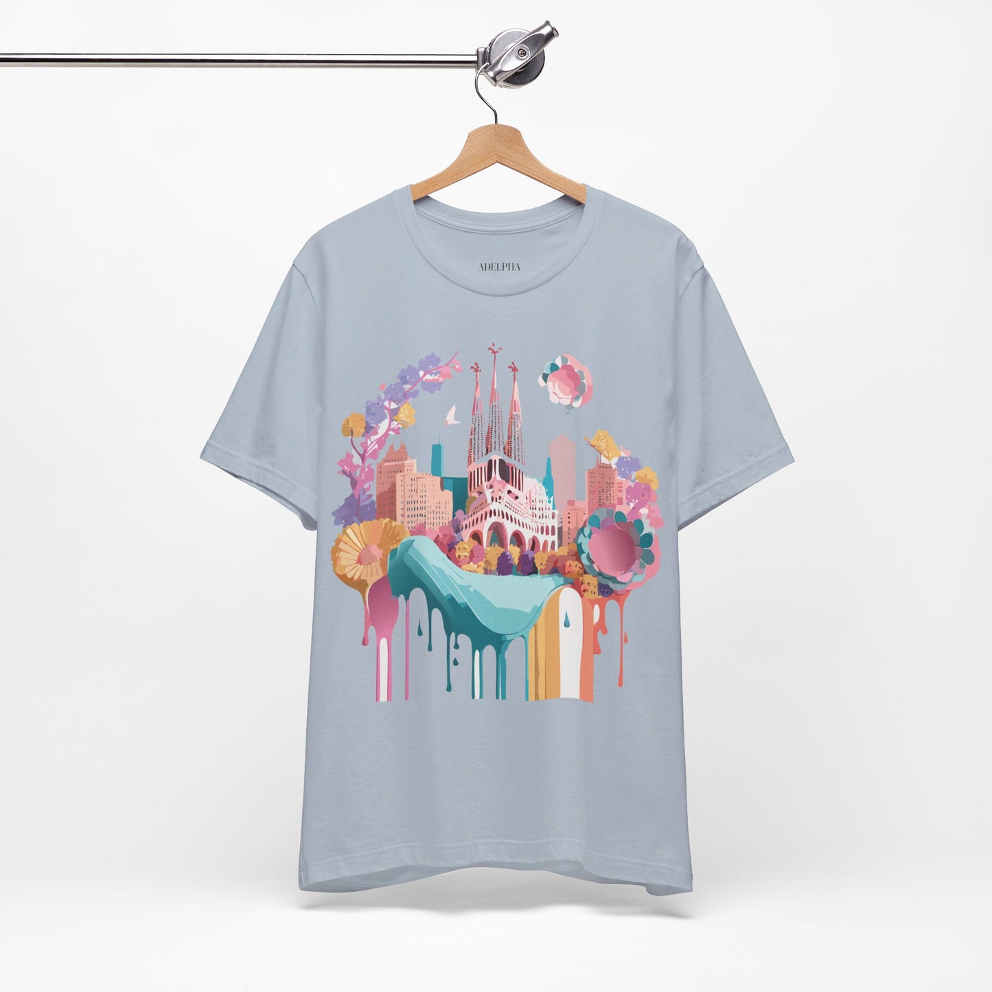 T-Shirt aus natürlicher Baumwolle – Kollektion „Beautiful Places“ – Barcelona