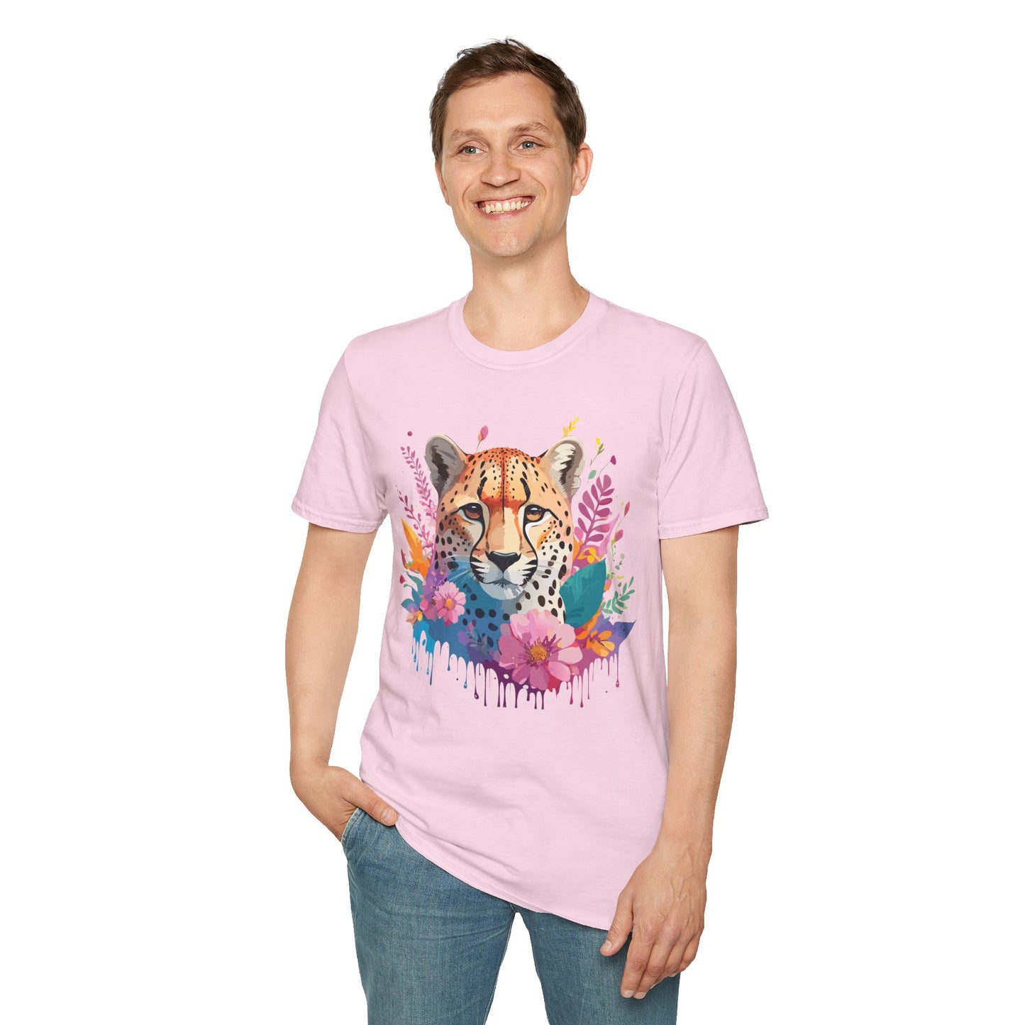 Cheetah Shirt, Shirt with Cheetah, Cheetah Tee, Shirt with Animals