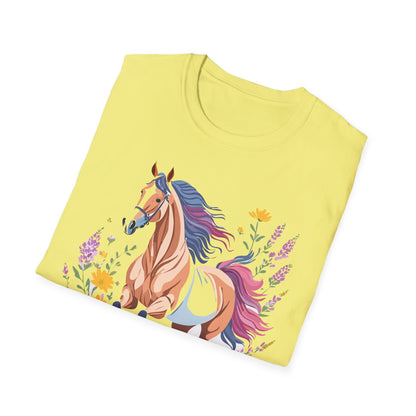 Horse Shirt Unisex Softstyle 64000 Cotton Tee Gildan 100 Percent Ring Spun