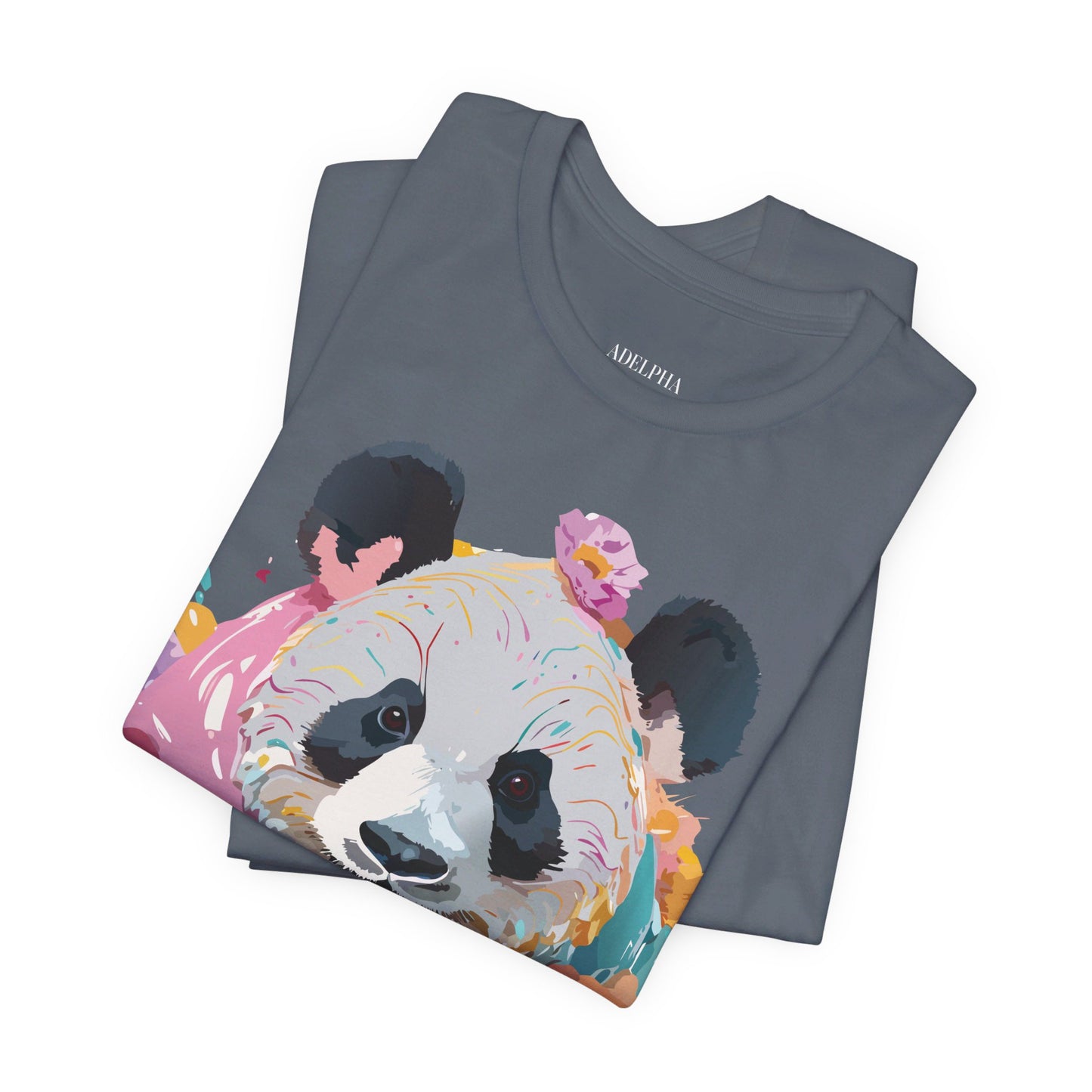 T-shirt en coton naturel avec panda