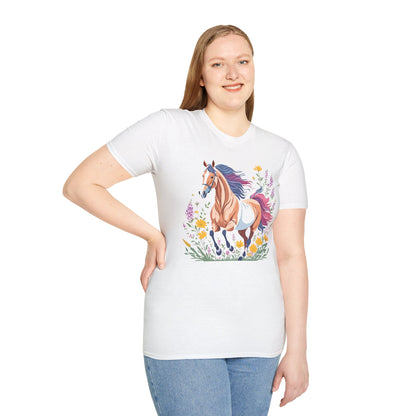 Horse Shirt Unisex Softstyle 64000 Cotton Tee Gildan 100 Percent Ring Spun