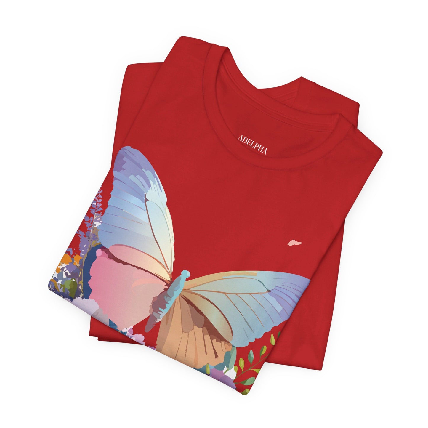 T-shirt en coton naturel avec papillon