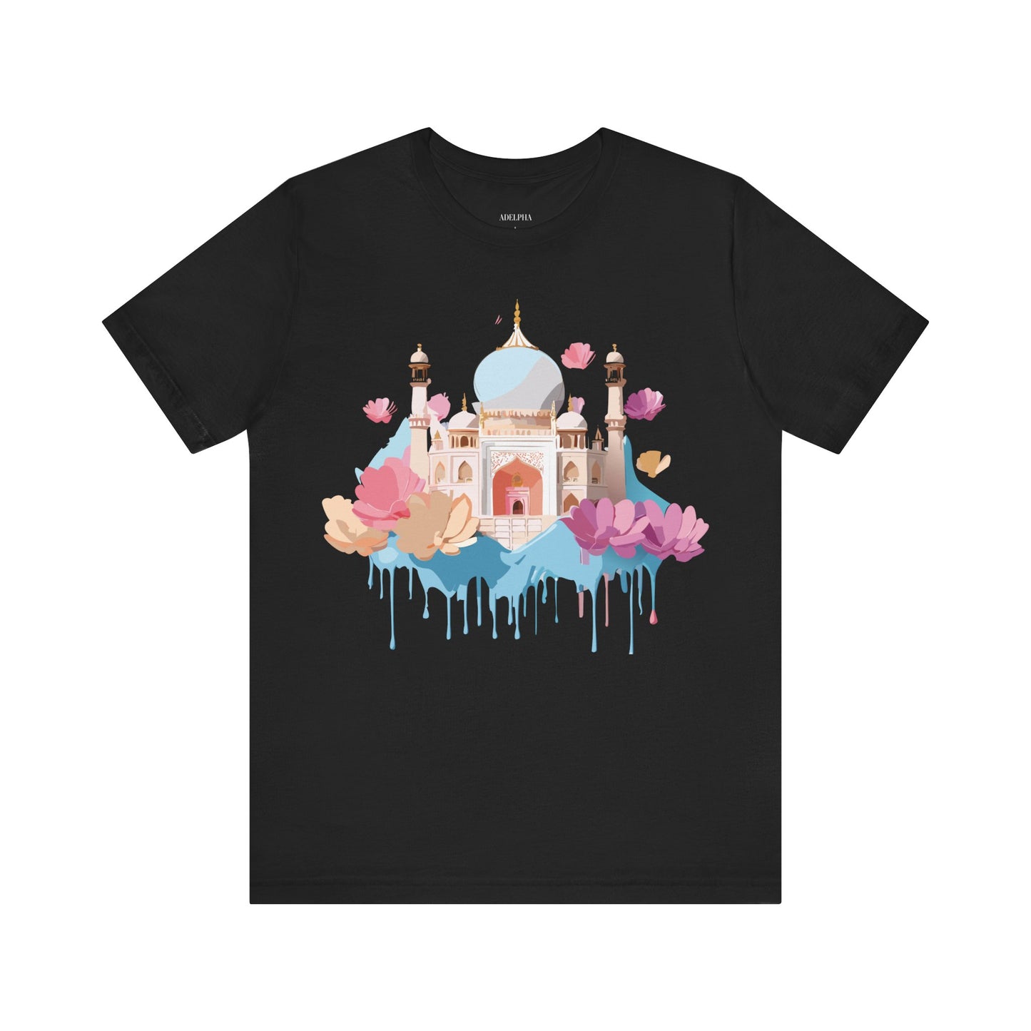 Natural Cotton Tee Shirt - Taj Mahal, India