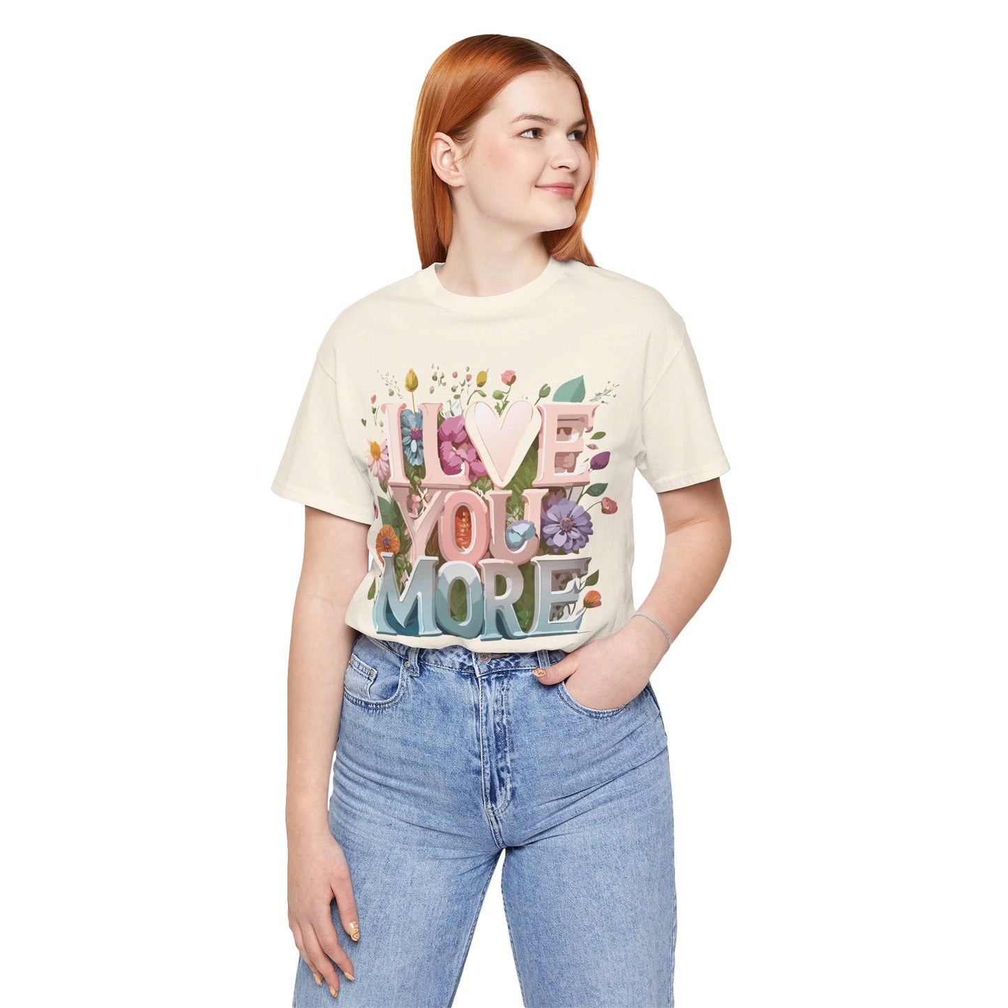 T-Shirt aus natürlicher Baumwolle – Love Story-Kollektion