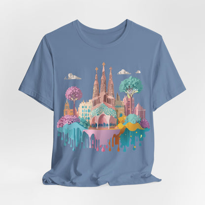 Tourist Shirt, Shirt with Barcelona - ADELPHA