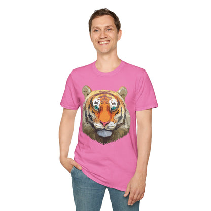 Tiger Shirt Unisex Animal Tee Gildan Softstyle 64000 Cotton Tee